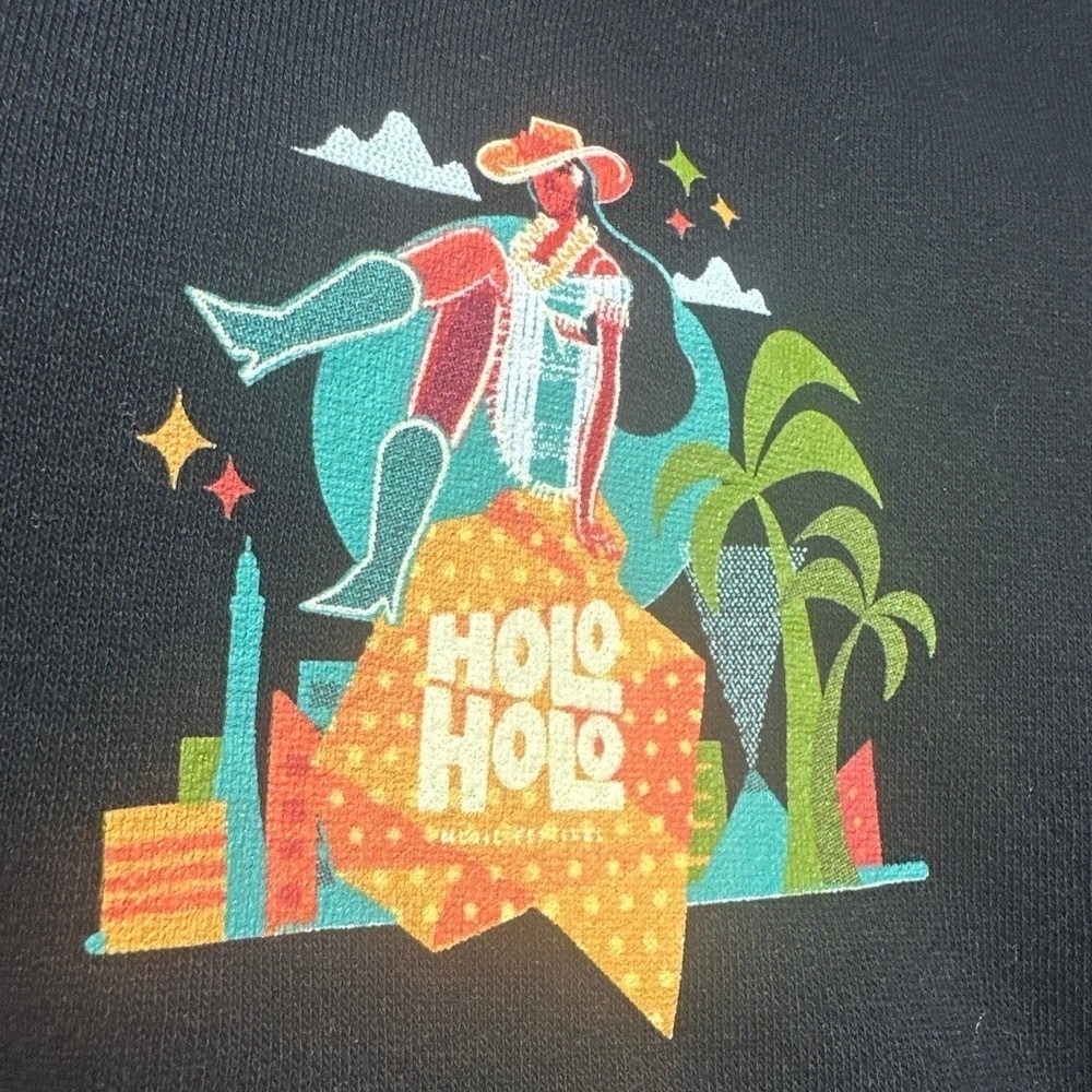 Lane Seven Holo Holo Music Festival 2023 Las Vegas Zip Hoodie XL Black Reggae - Picture 4 of 7